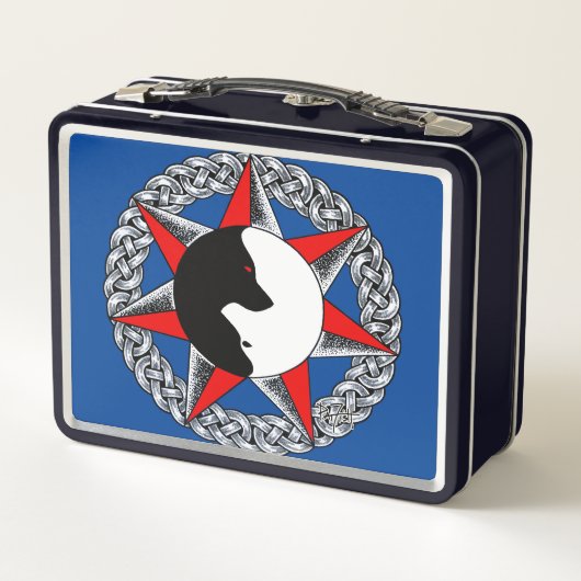 Wolf Sternschild Metall Brotdose (Rückseite)