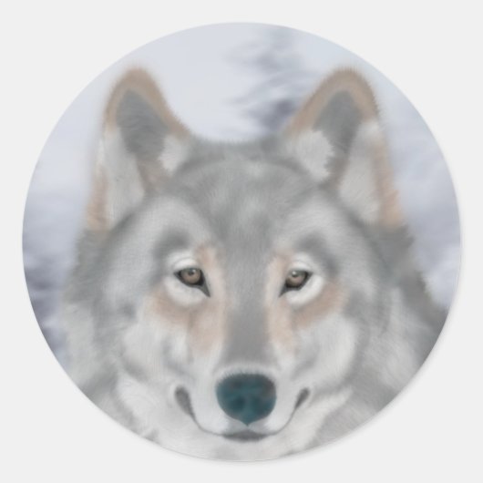 Wolf Sticker (Vorderseite)