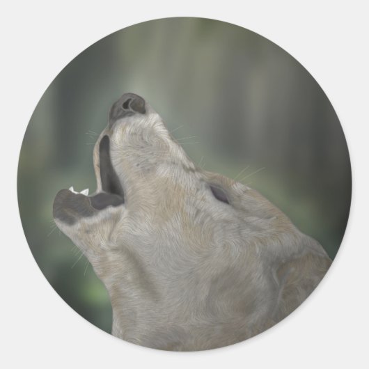 Wolf Sticker (Vorderseite)