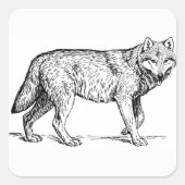Wolf Stickers (Vorderseite)