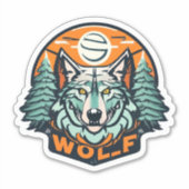 Wolf Stickers bringen den inneren Wolf-Geist zum A Aufkleber (Vorderseite)