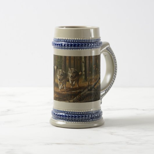 Wolf Stien Stil 1 Bierglas (VorderseiteRechts)