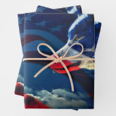 Wolf Stolz auf Land und Flagge Geschenkpapier Set (Beispiel)