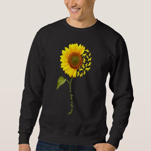Wolf Sunflower Sweatshirt (Vorderseite)