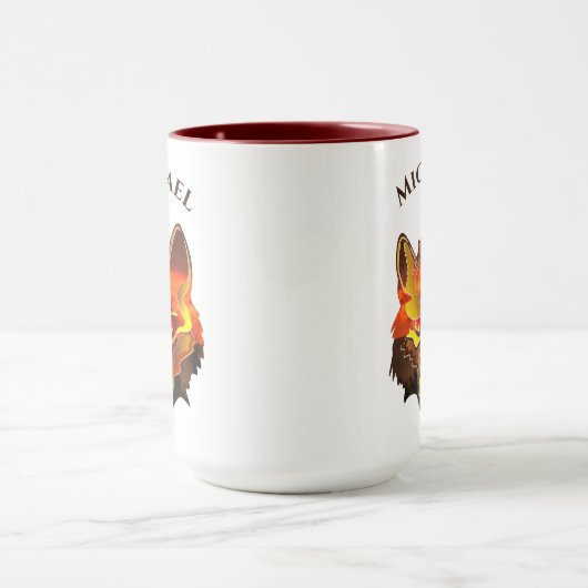 Wolf Sunset Eye 2106 Tasse (Zentrum)