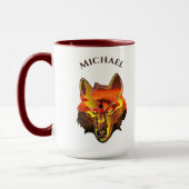 Wolf Sunset Eye 2106 Tasse (Links)