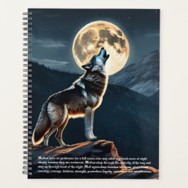 Wolf-Symbolismus-Kalender Planer