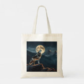 Wolf Symbolismus Tragetasche (Rückseite)