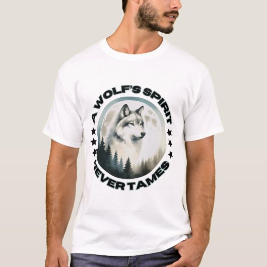 Wolf T-Kurz T-Shirt (Vorderseite)