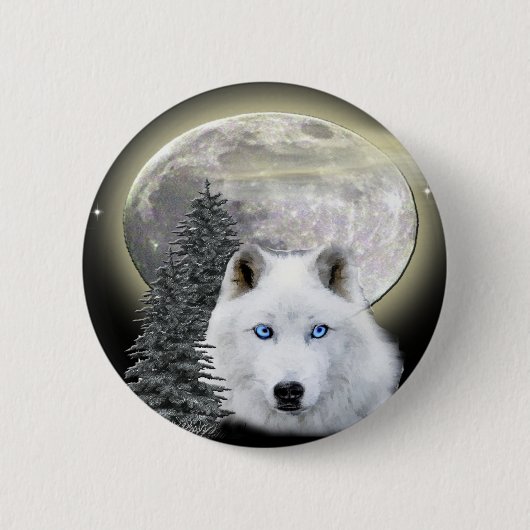 Wolf-T - Shirt und mehr Button (Vorderseite)