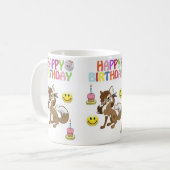 Wolf Tasse Happy Birthday Tasse (Vorderseite Links)