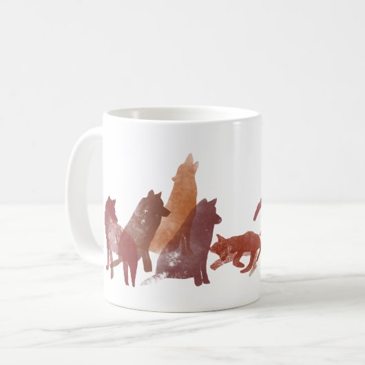 Wolf-Tasse Kaffeetasse (Vorderseite Links)