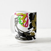 Wolf Tattoo Autumn Kaffeetasse (Vorderseite Links)