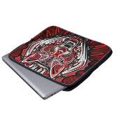 Wolf Tattoo Style Haida Art Laptop Schlauch 15 Zol Laptopschutzhülle (Vorne Knopf)