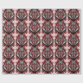 Wolf Tattoo Style Haida Art Matte Wrapping Paper Geschenkpapier (Flach)