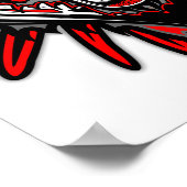 Wolf Tattoo Style Haida Art Poster Paper (Matte) (Ecke)