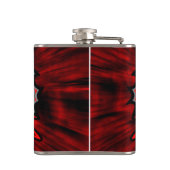 Wolf Tattoo Style Haida Art Vinyl Wrapped Flask Flachmann (Rückseite)