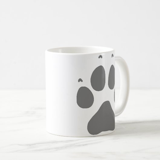 Wolf-Tatze Kaffeetasse (VorderseiteRechts)