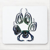 Wolf-Tatzen-Druck Mousepad (Vorne)