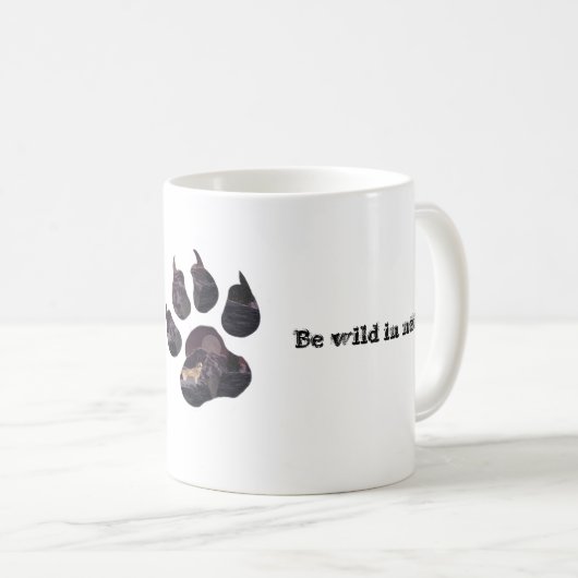 Wolf-Tatzen-Tasse Kaffeetasse (VorderseiteRechts)
