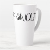 Wolf Text Grafik Logo Milchtasse (Rechte Ecke)