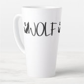 Wolf Text Grafik Logo Milchtasse (Linke Ecke)