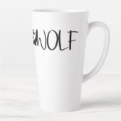 Wolf Text Grafik Logo Milchtasse (Rechts)