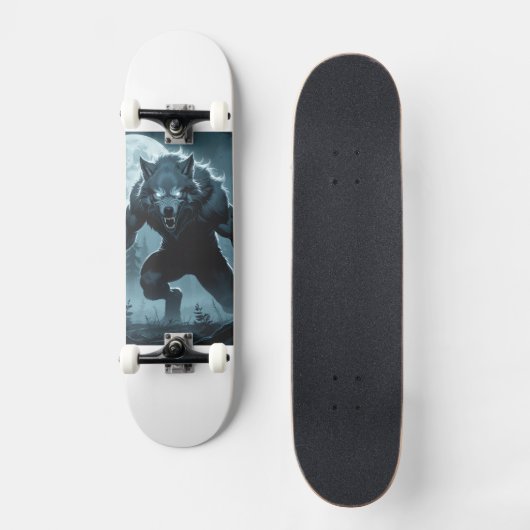 Wolf Themed Skateboard (Vorderseite)