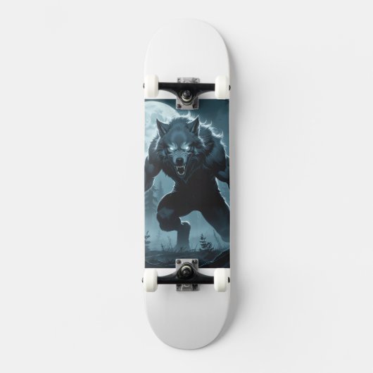 Wolf Themed Skateboard (Vorderseite)