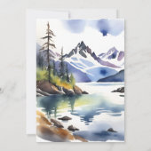 Wolf-Themenabenteuer erwartet Babydusche Einladung (Rückseite)