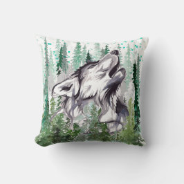 Wolf Throw Pillow | Farbenfrohe Wolf Throw Kissen