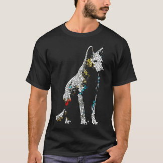 Wolf Tier Kunst Familie T-Shirt