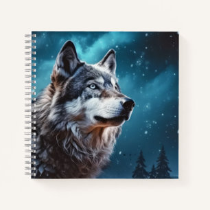 Wolf Tier Wildlife Wilderness Frische Pasta machen Notizblock