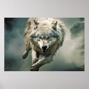 Wolf Tier Wildlife Wilderness Frische Pasta machen Poster