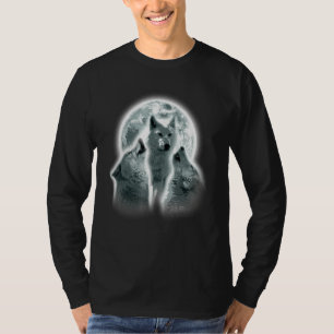 Wolf Tiere Heult Mond Druck Tierliebhaber Wolf_1 T-Shirt
