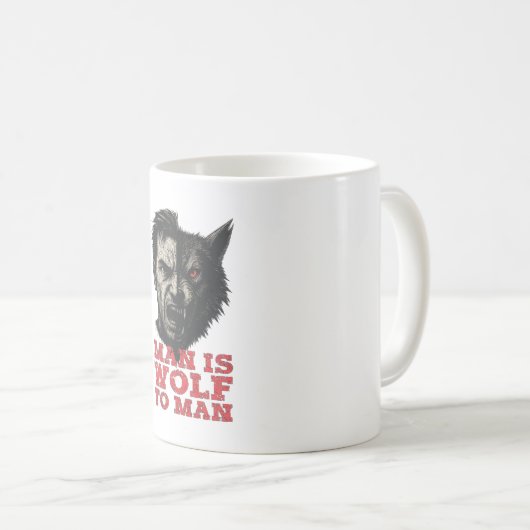 Wolf to Man Kaffeetasse (VorderseiteRechts)