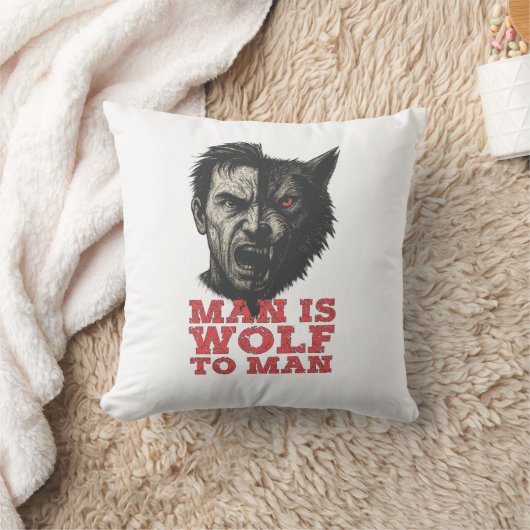 Wolf to Man Kissen (Decke)