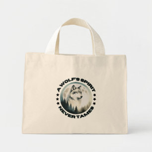 Wolf Tote Bag Mini Stoffbeutel