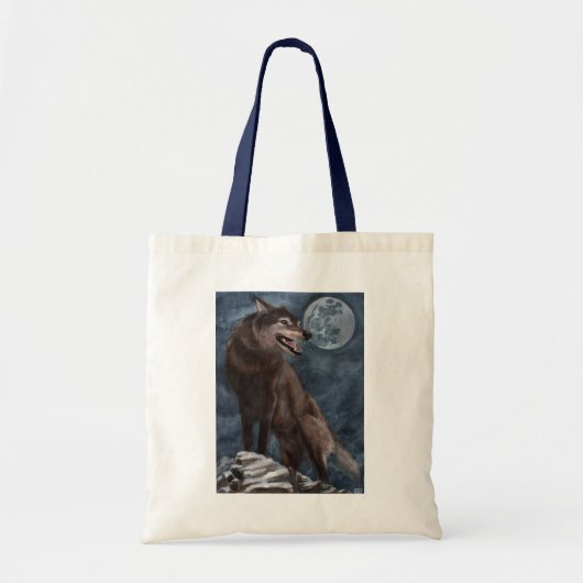 Wolf Tote Bag Tragetasche (Vorne)