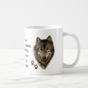 Wolf, Totem der Wölfe, Naturführer Kaffeetasse