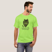 Wolf, Totem der Wölfe, Naturführer T-Shirt (Vorne ganz)