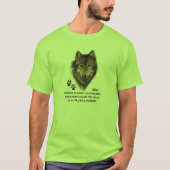 Wolf, Totem der Wölfe, Naturführer T-Shirt (Vorderseite)