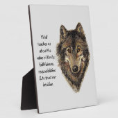 Wolf totem Inspiration Spirit Guide Animal Plaqu Fotoplatte (Seite)