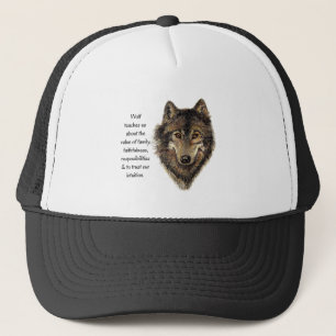 Wolf totem Inspiration Spirit Guide Tier für W Truckerkappe