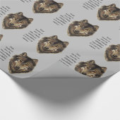 Wolf totem Inspirational Spirit Guide Animal Wrapp Geschenkpapier (Ecke)