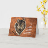 Wolf-Totem, Tierführer-inspirierend Symbol Karte (Gelbe Blume)