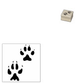 Wolf Tracks Gummistempel (Stempel)