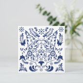 Wolf traditionelle Muster Postkarte (Stehend Vorderseite)