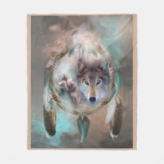 Wolf - Träume der Friedenskunst-Fleece-Decke Fleecedecke