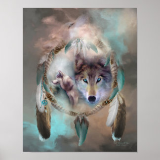 Wolf - Träume von Peace Art Poster/Print Poster